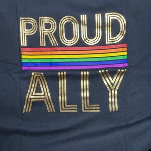 Proud Ally Rainbow Shirt - Women’s size XL